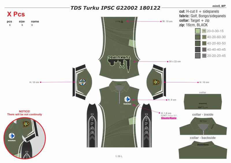 Turku IPSC seurapaidat, T-paita